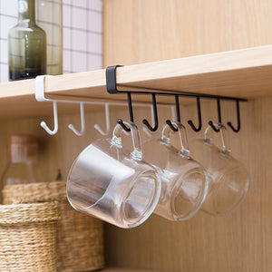 Home seamless kitchen storage rack nail-free hanging wrought iron wardrobe hook kitchen organizer ZP01261501