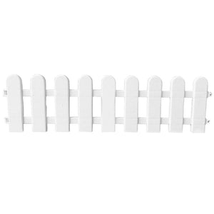 1Pc 50x13cm White Plastic Tree Fence Courtyard Indoor Garden Fence Kindergarten Flower Garden Vegetable White Decor