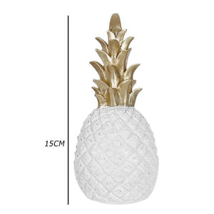 Nordic Modern Home Decor Pineapple Ornament Synthetic Resin Individual Metal Finishes Craft Window Desktop Display Props