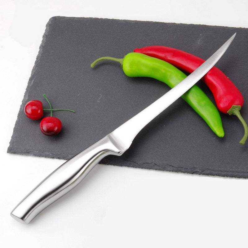 7 Inch High Quality Stainless Steel Kitchen Fillet Knife Eviscerate Fish Sculpture Knife Japanese Style Boning Knives