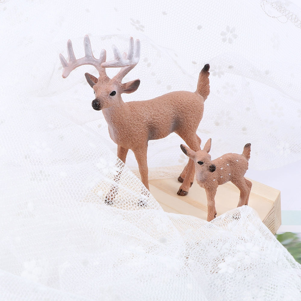 1 Pcs Figurines Reindeer Home Desktop Decoration Xmas Gift Christmas Decoration Crafts Figurines Home Garden Decor