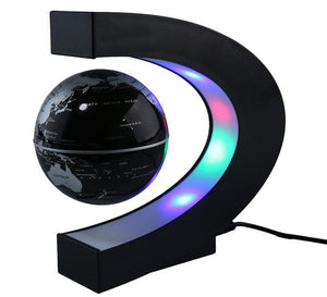 Electronic Magnetic Levitation Floating Globe World Map with LED Light Christmas Birthday Gift Home Office Decor Desk Decoration